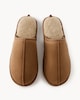 image 2 of F&F Faux Fur Lined Mule Slippers in Tan