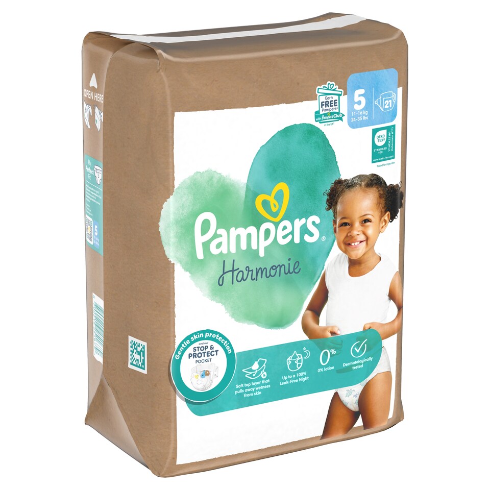 Pampers Harmonie Pelenka, Méret: 5, 21 Pelenka, 11kg-16kg  1. kép