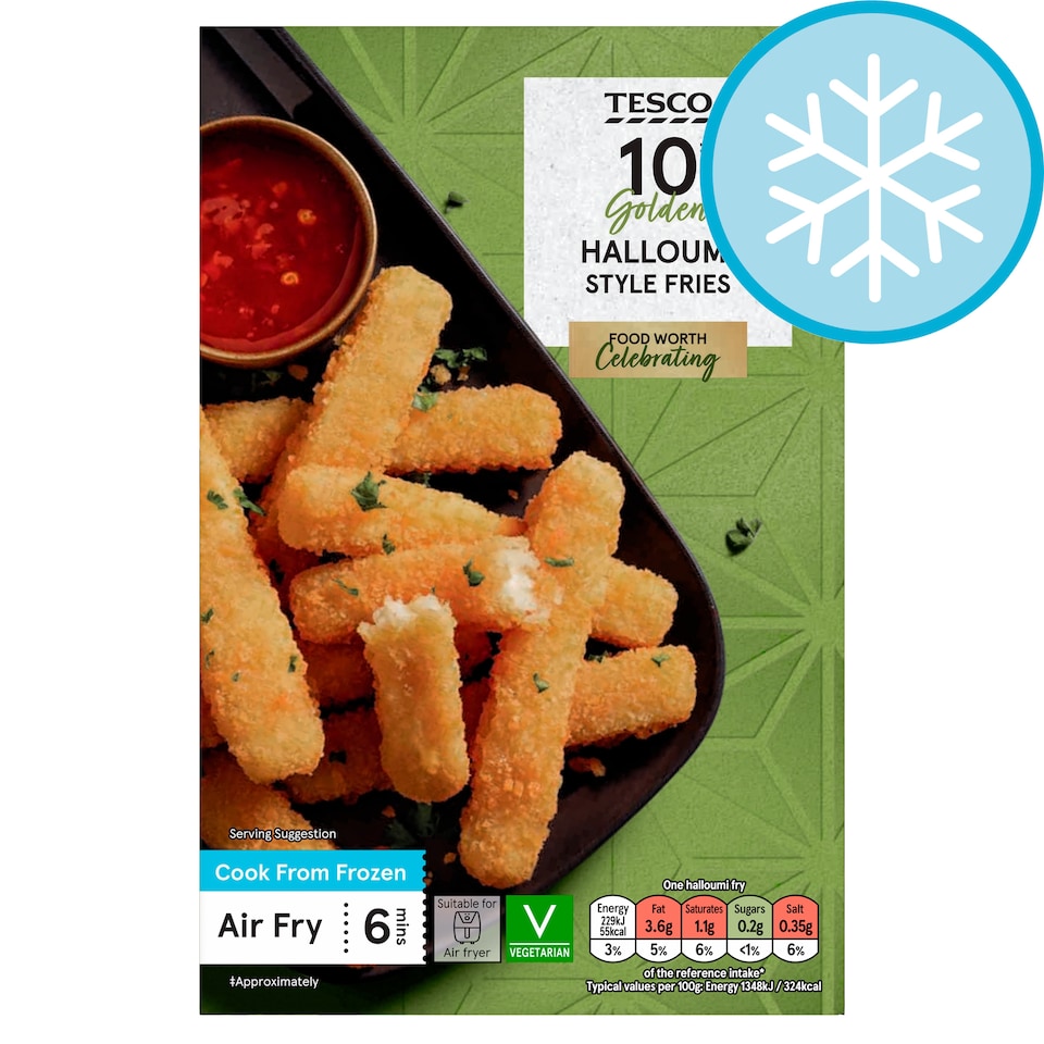 Tesco 10 Halloumi-Style Fries 170G