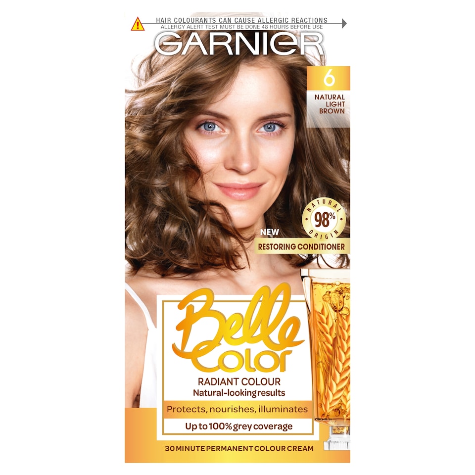 image 1 of Garnier Belle Color Permanent Hair Dye - Natural Light Brown 6