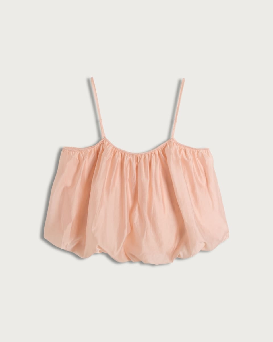 image 1 of F&F Lyocell Rich Bubble Hem Co-ord Camisole Top in Pink