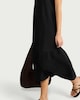 image 3 of F&F Pure Cotton Lace Back Sleeveless Midi Beach Dress in Black