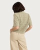 image 3 of F&F Knitted Button Front Short Sleeved Cardigan in Green