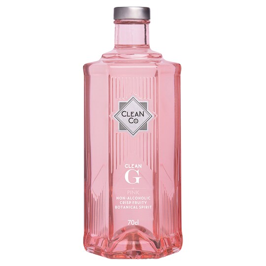 Cleanco Clean G Pink No Alcohol Crisp Fruity Spirit 70Cl Tesco Groceries