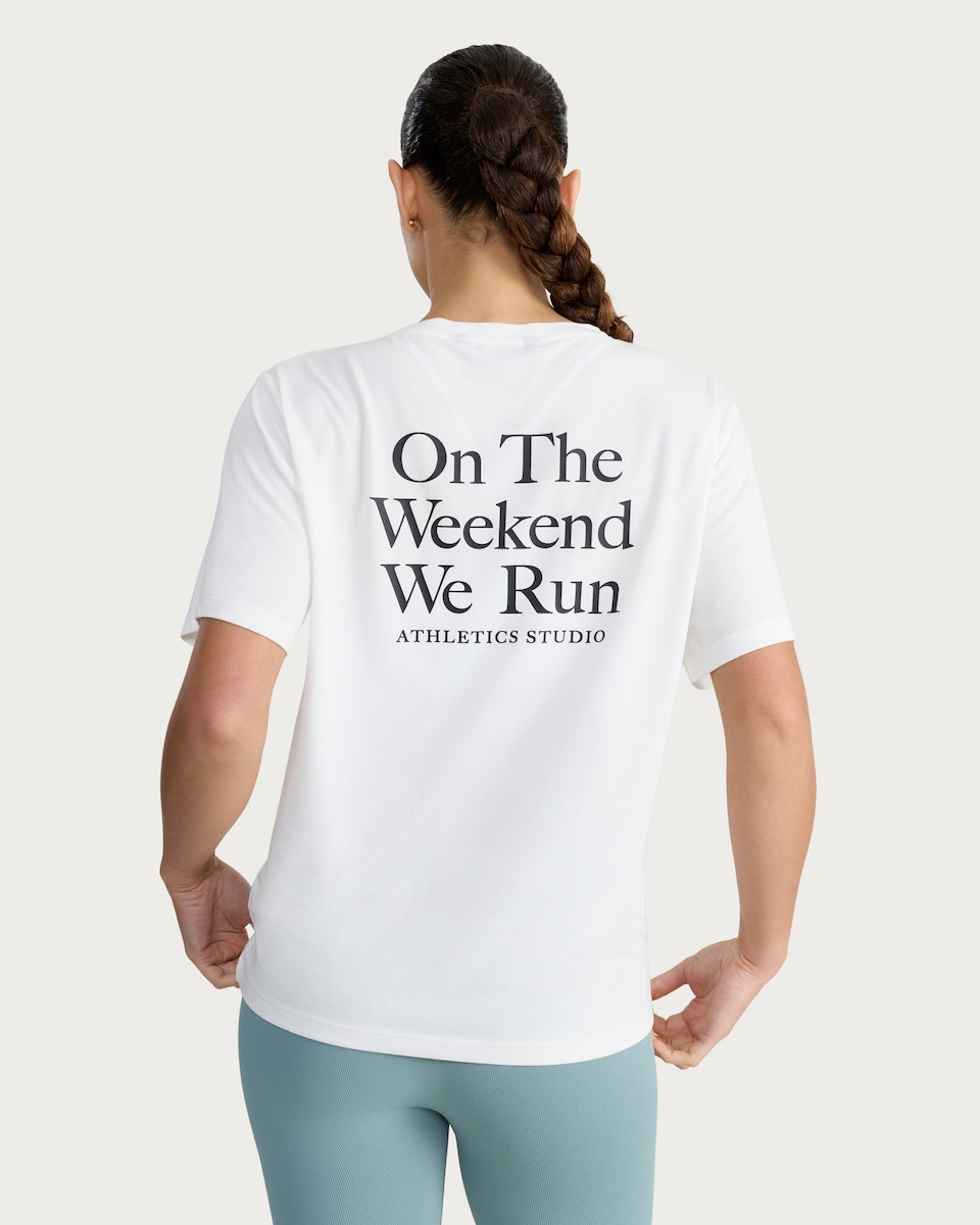 image 1 of F&F Active Modal Rich Short Sleeved T-Shirt in Cream