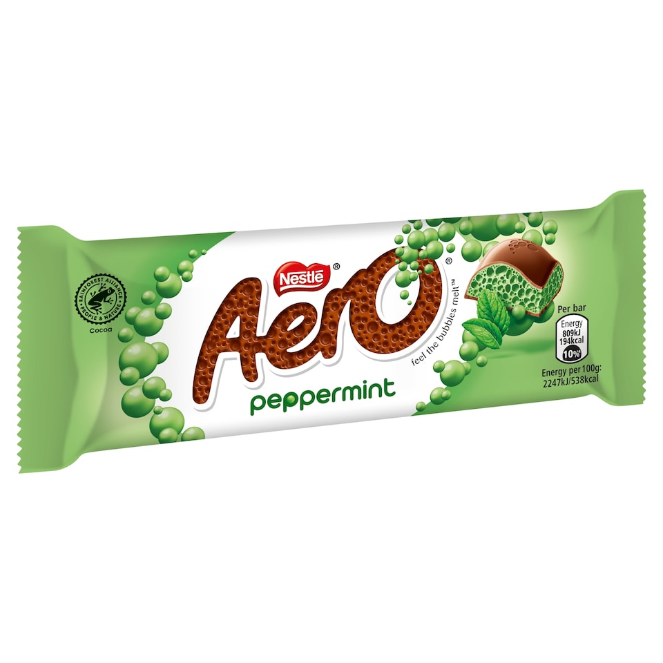image 1 of Aero Peppermint Mint Chocolate Bar 36g