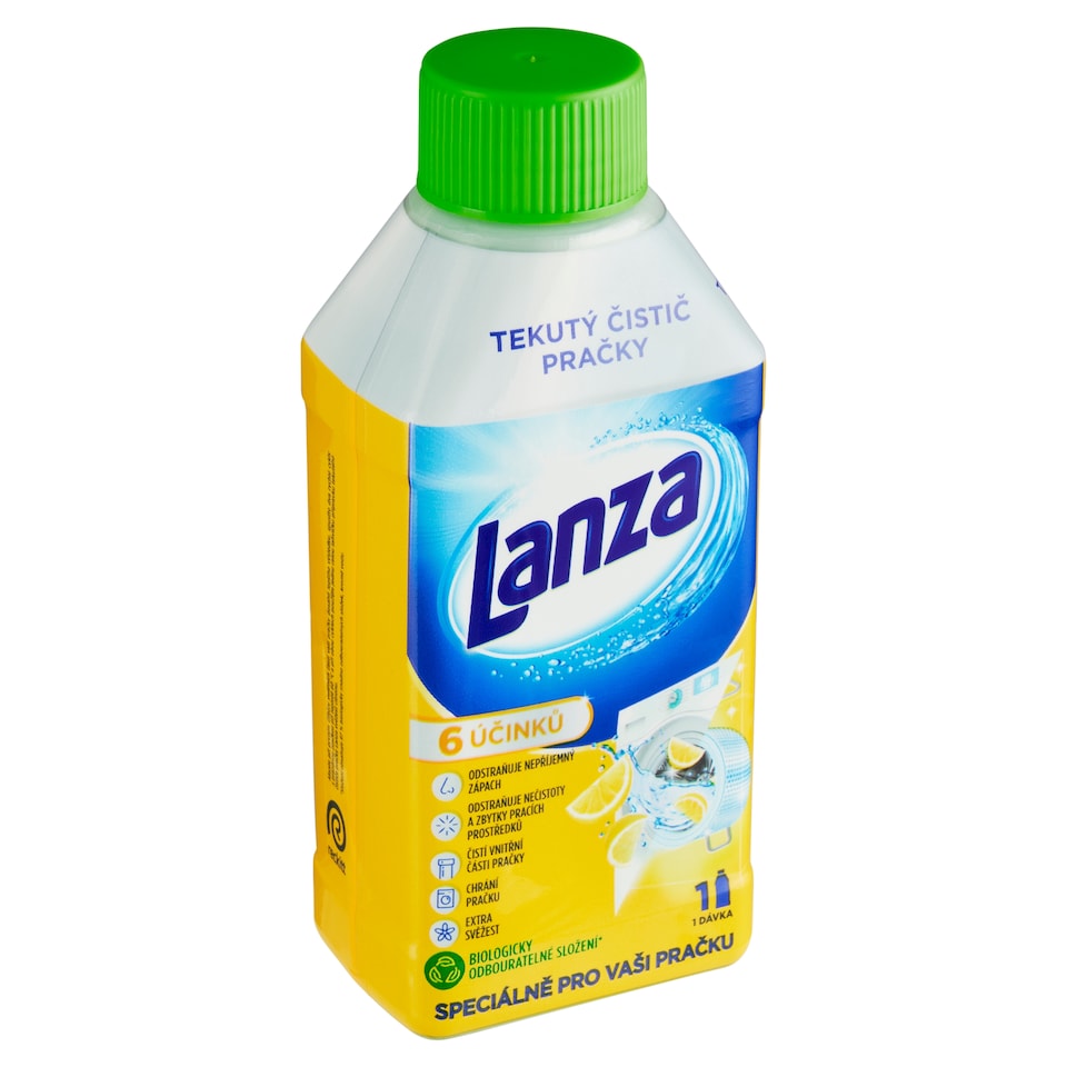 Obrázek 1 pro produkt Lanza Tekutý čistič pračky svěžest citronu 250ml