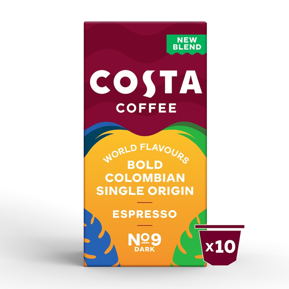 image 1 of Costa Bold Colombian Single Origin Coffee Capsules 10 pack 52g