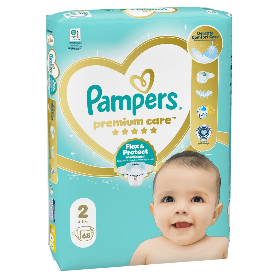 Pampers Premium Care Pelenka, Méret: 2, 68 db, 4kg-8kg  1. kép