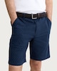 image 2 of F&F Cotton Rich Patterned Belted Chino Shorts in Navy
