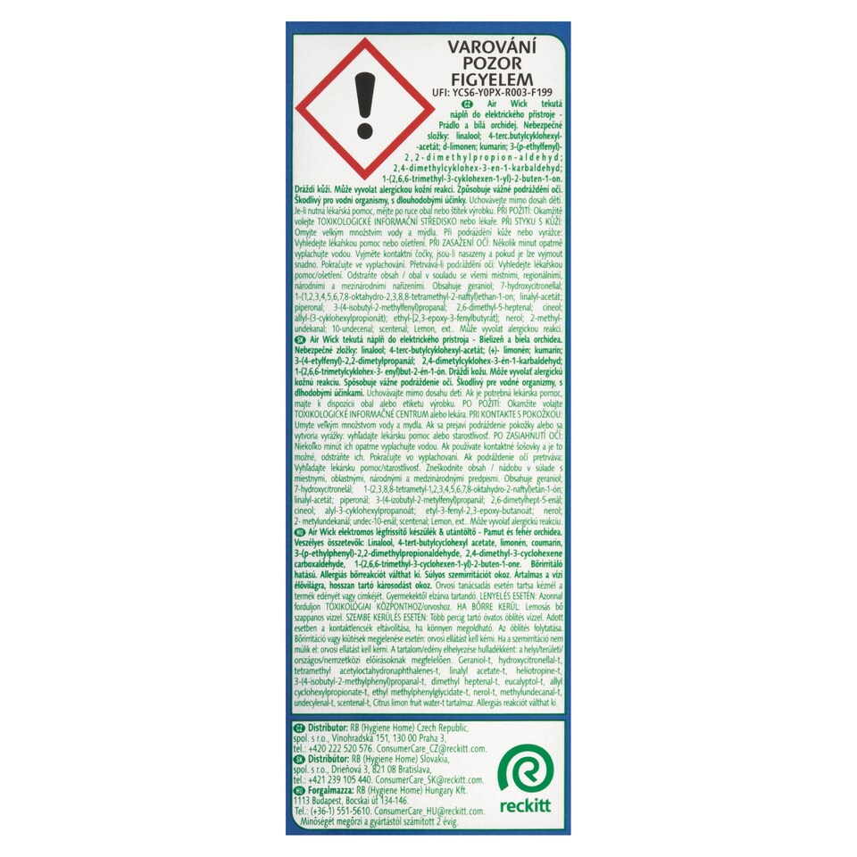 image 1 of Air Wick Scented Oils Plug-In Diffuser + Refill Linen & White Orchid 19ml