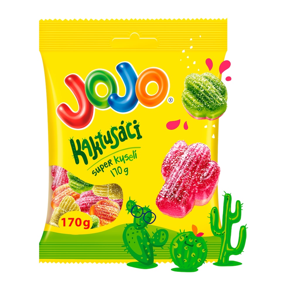 JOJO Super kyselí Kaktusáci 170g