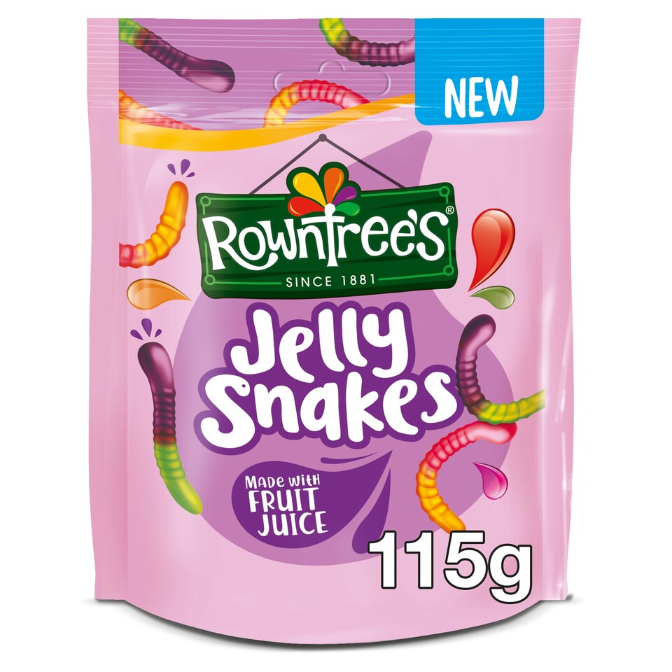 image 1 of Rowntree's Jelly Snakes Sweets Sharing Bag 115g