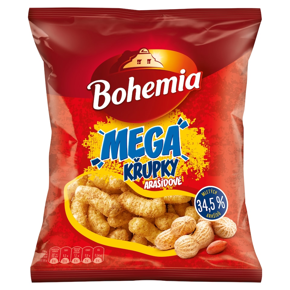 Bohemia Mega Peanut Crisps 150g