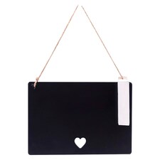 Tesco Heart Chalk Board With Chalk