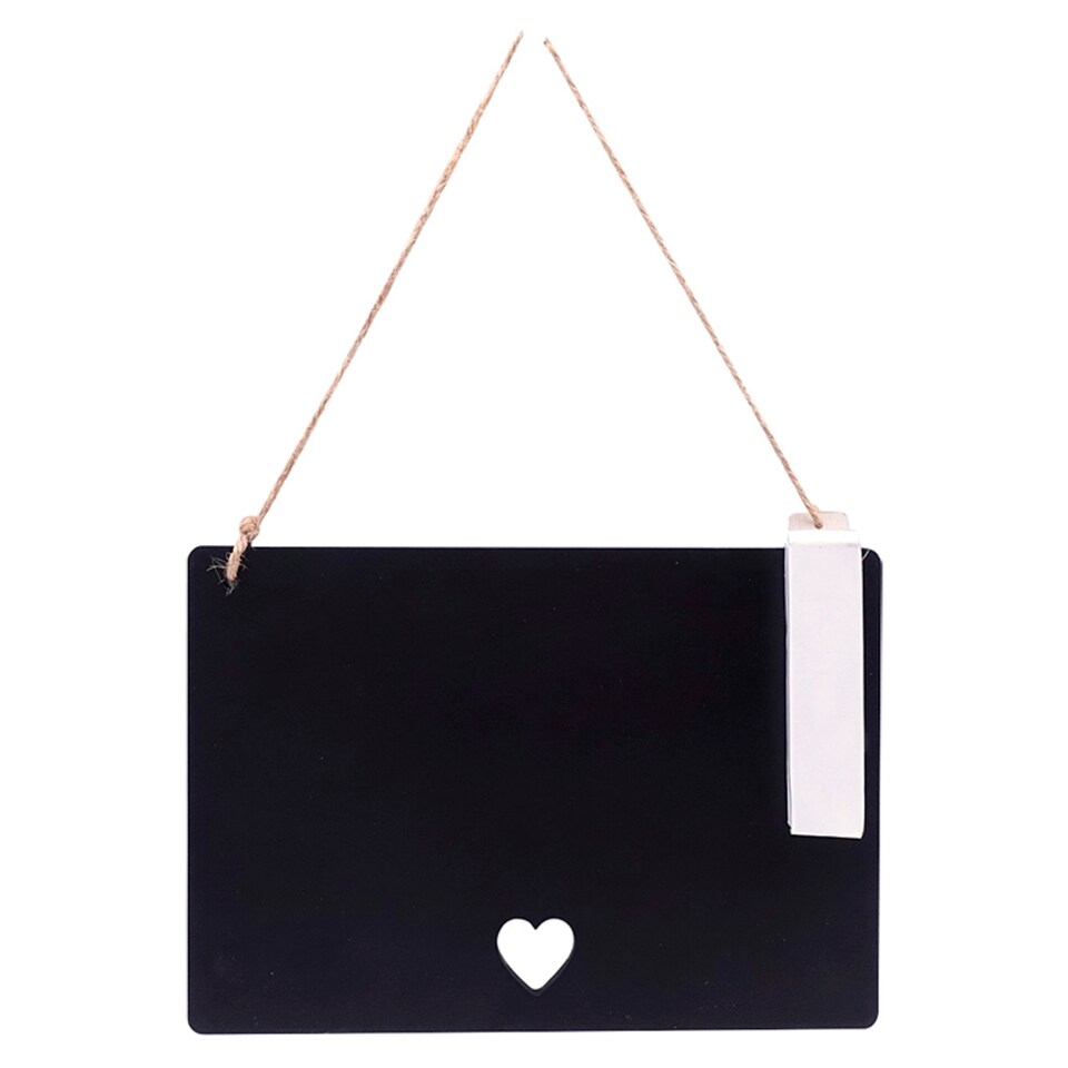 Tesco Heart Chalk Board With Chalk