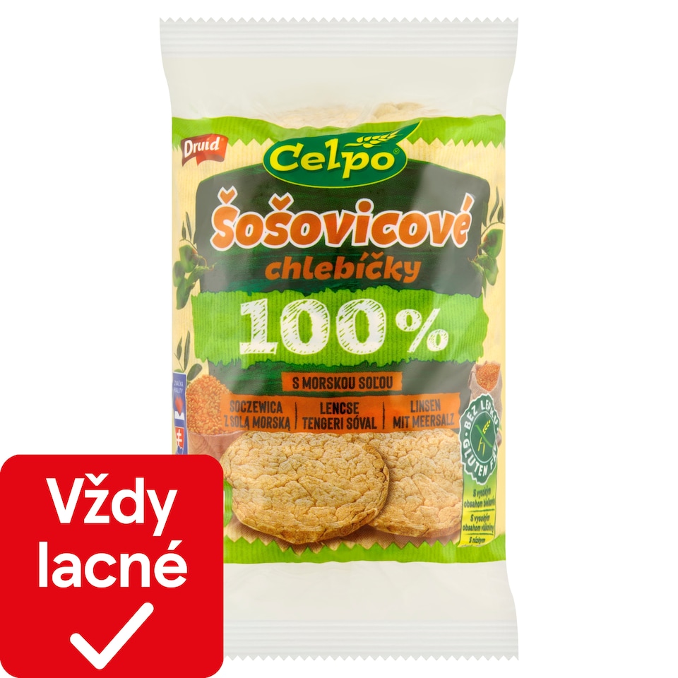 image 1 of Druid Celpo Lentil Sandwiches with Sea Salt 90 g