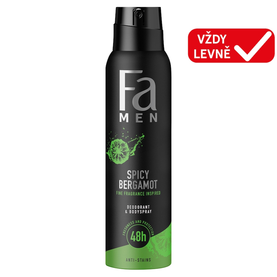 image 1 of Fa Men Spicy Bergamot Deodorant 150ml