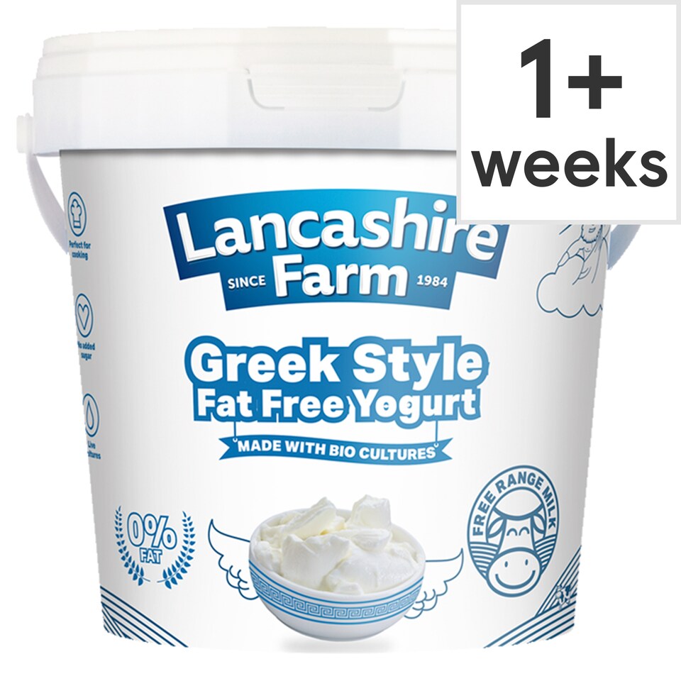 Lancashire Farm Greek Style Fat Free Yogurt 1kg