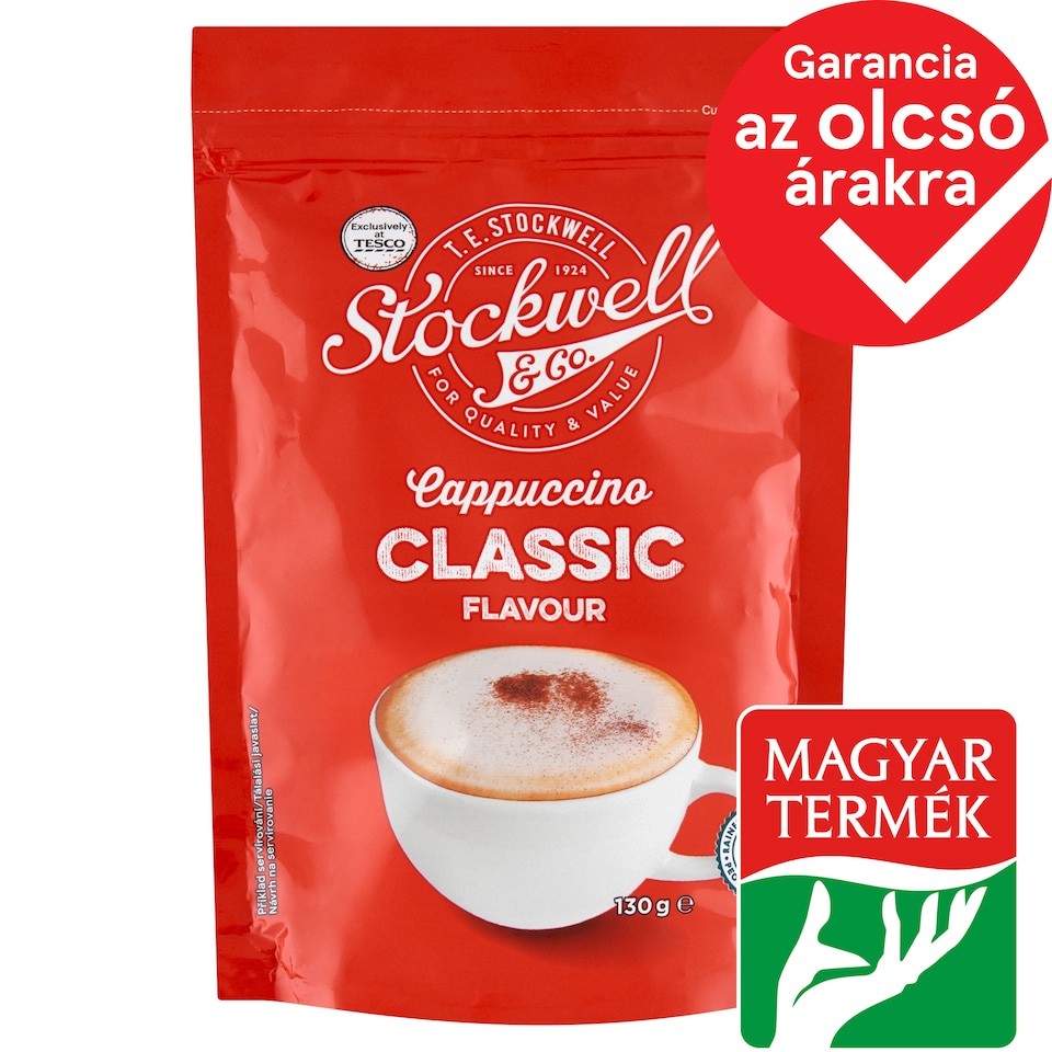 Stockwell & Co. Cappuccino Instant Drink with Classic Flavour 130 g