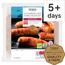 Tesco British Cumberland Sausages 12 Pack 681G