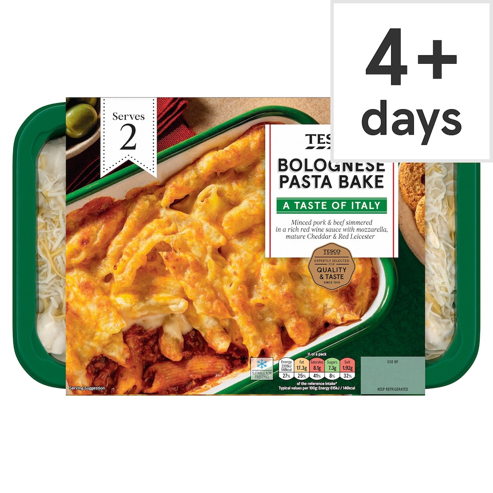 TESCO Bolognese Pasta Bake 750g