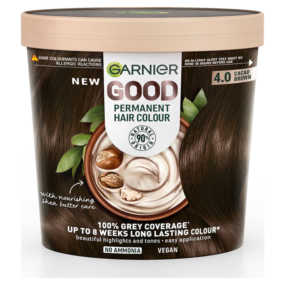 image 1 of Garnier Good Permanent Hair Colour - 4.0 Cacao Brown