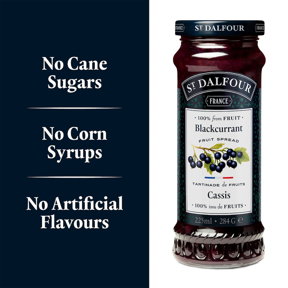 image 1 of St Dalfour Blackcurrant Fruit Spread 284G