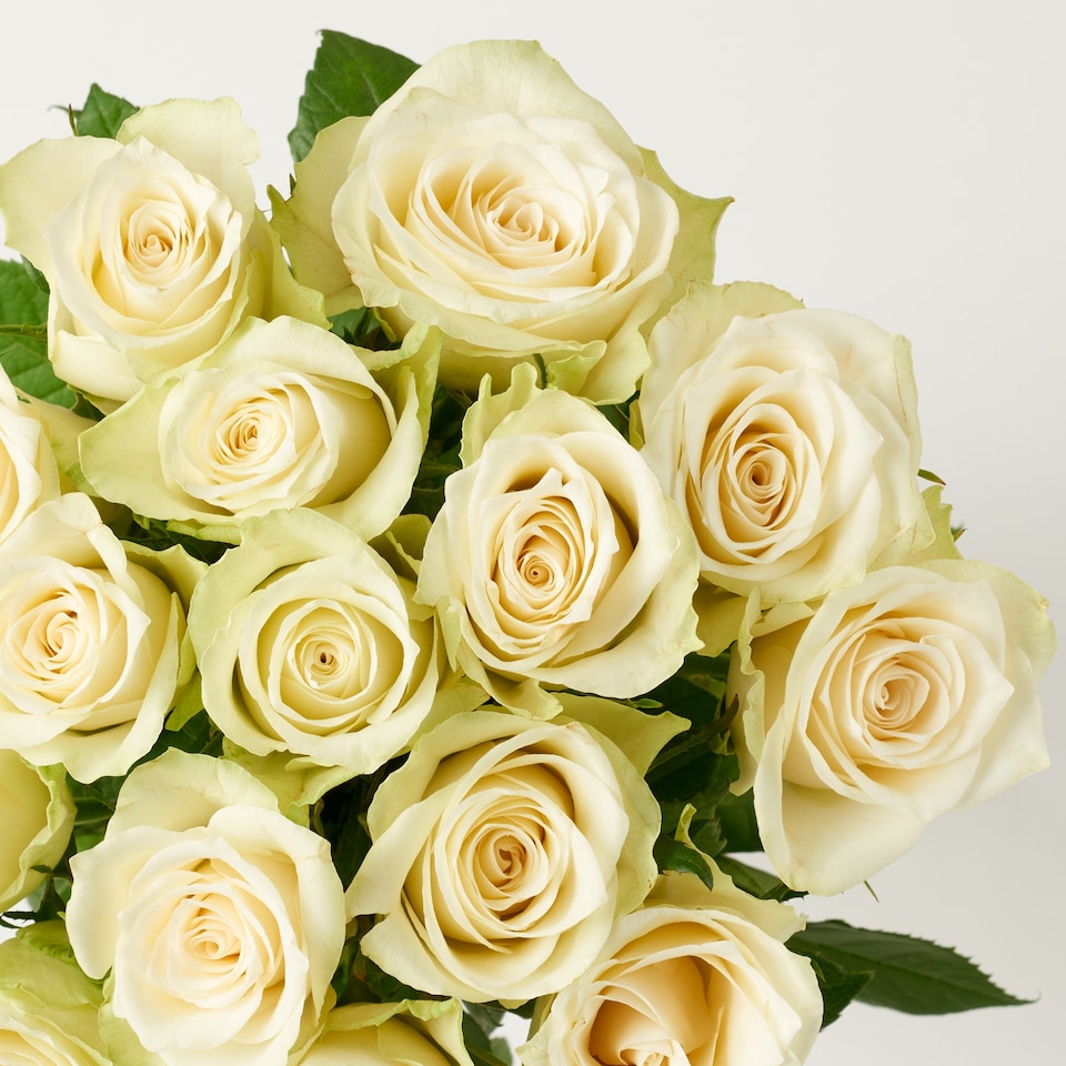 image 1 of Tesco White Roses Flowers Bouquet