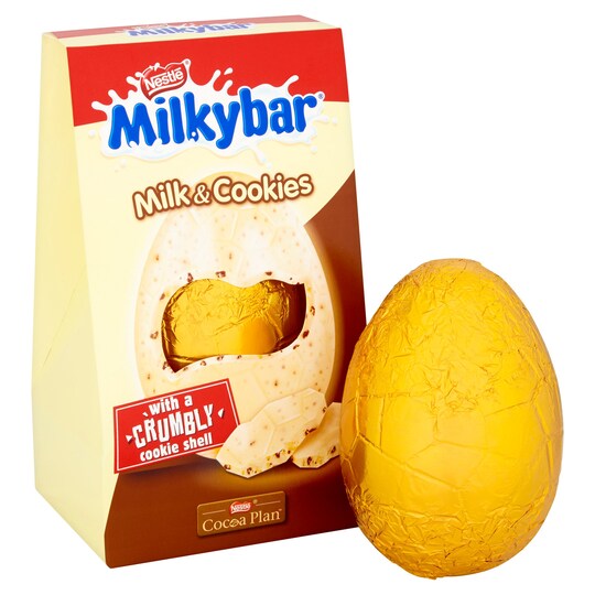 NESTLE MILKYBAR MILK & COOKIES EASTER EGG 162G Tesco Groceries