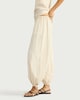 image 1 of F&F Tie Hem Balloon Trousers in Cream