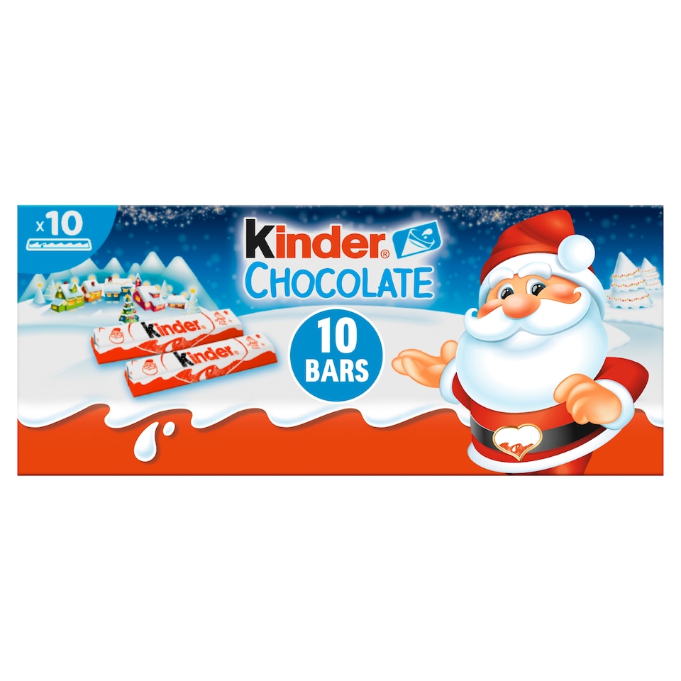 image 1 of Kinder Chocolate Milk Chocolate Bars 10 X 12.5G