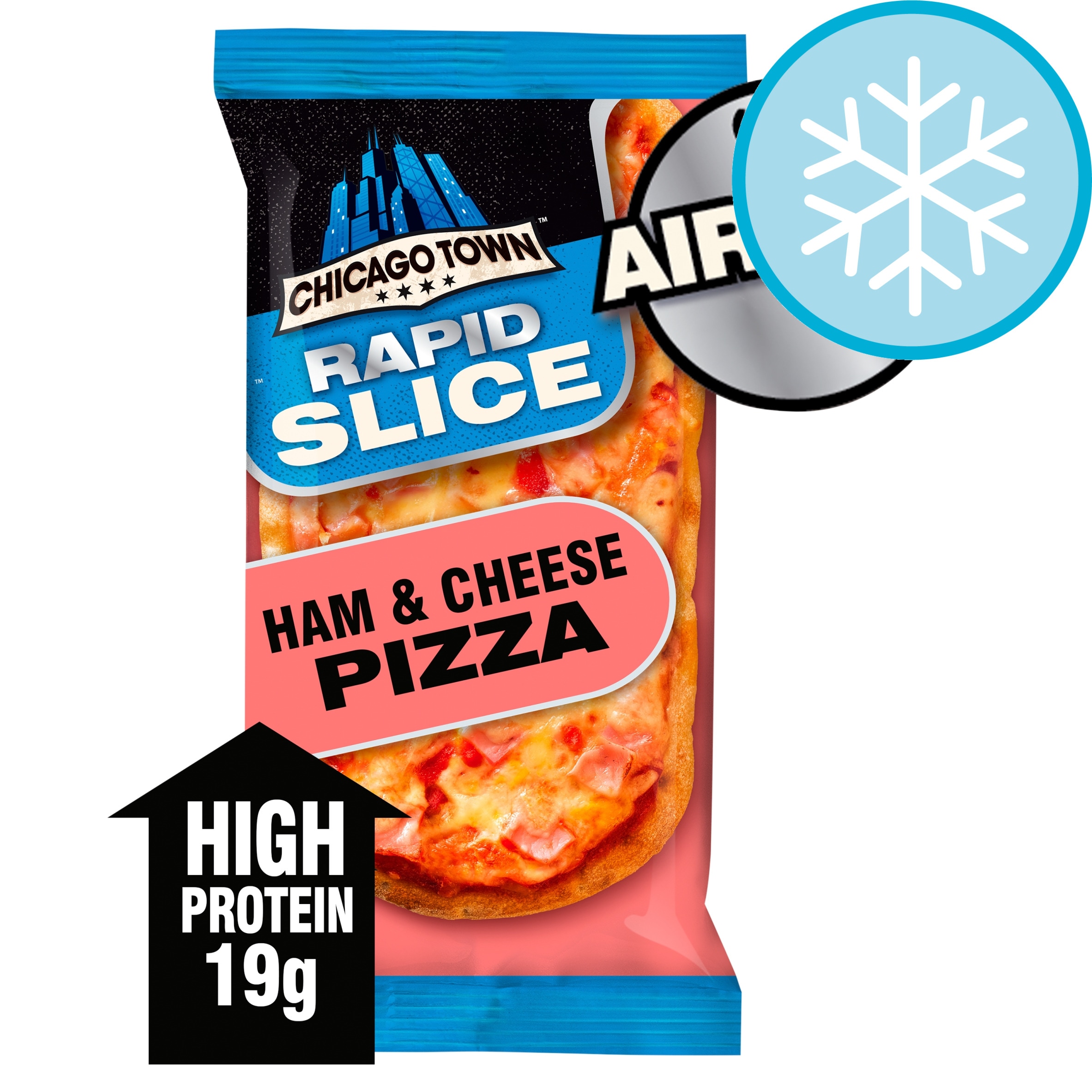 Chicago Town Rapid Slice Ham & Cheese Pizza 140g