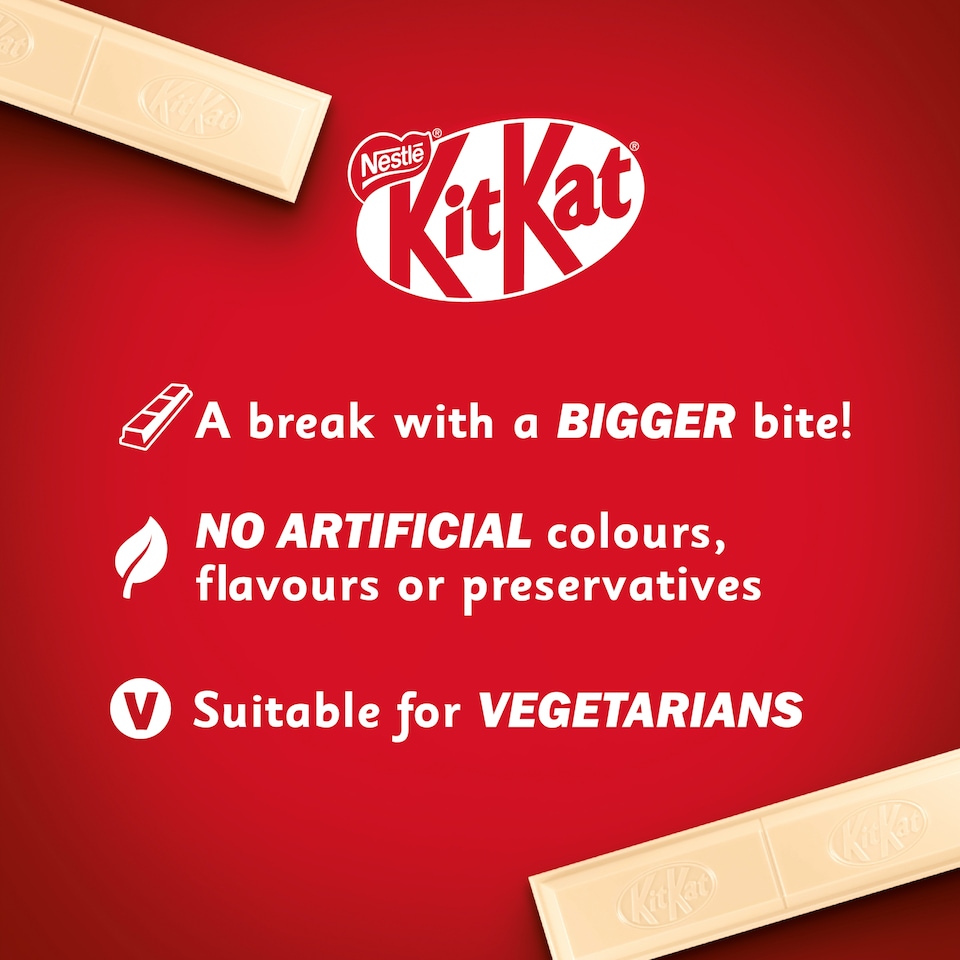 image 1 of Kit Kat Chunky with Lotus Biscoff White Chocolate Wafer Bars 4 x 42g