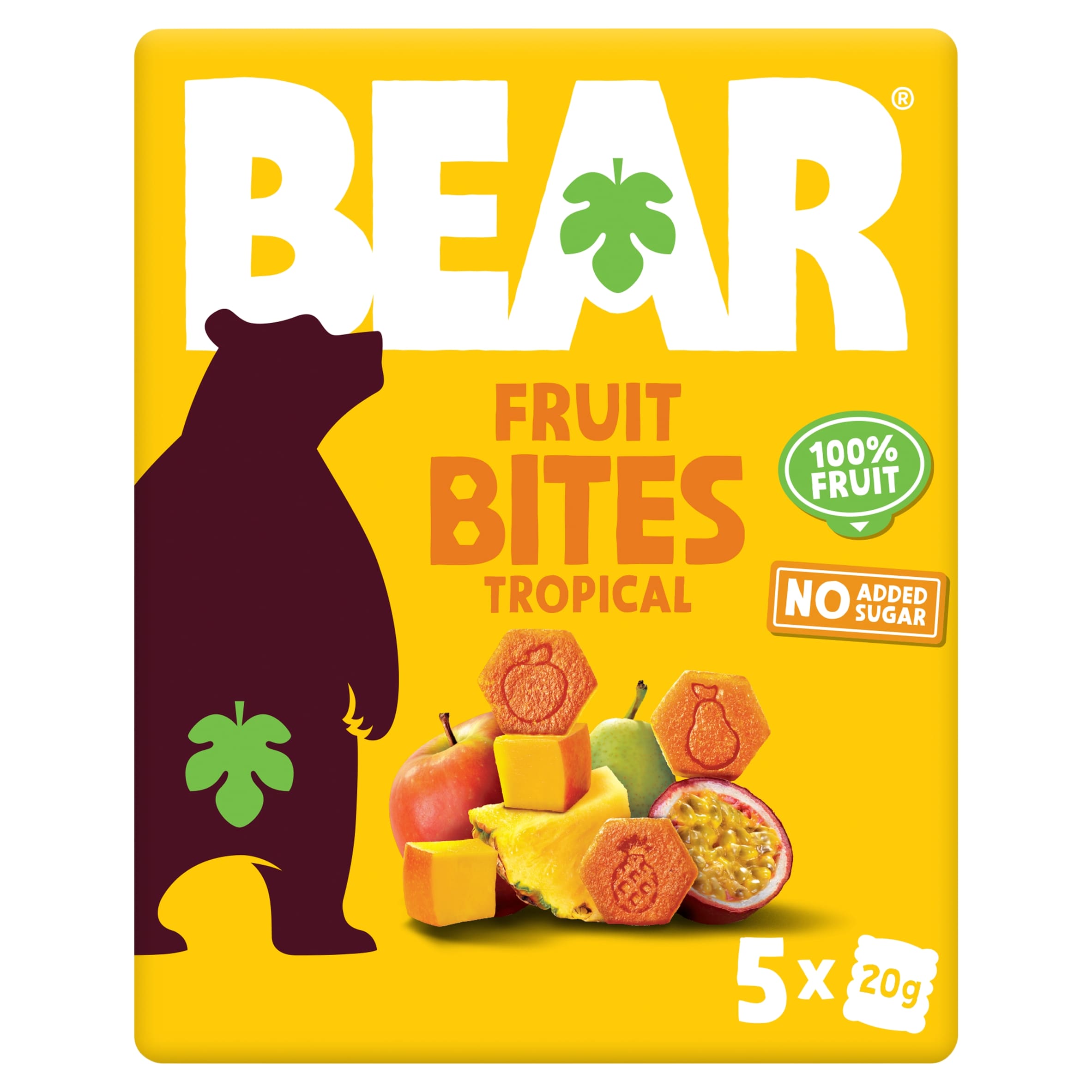 BEAR Fruit Bites Tropical 5x20G