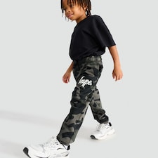 Hype Cotton Rich Camouflage Joggers in Multi Black