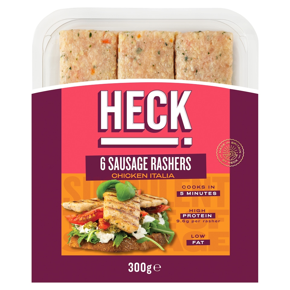 image 1 of HECK Chicken Italia Sausage Rashers 300g