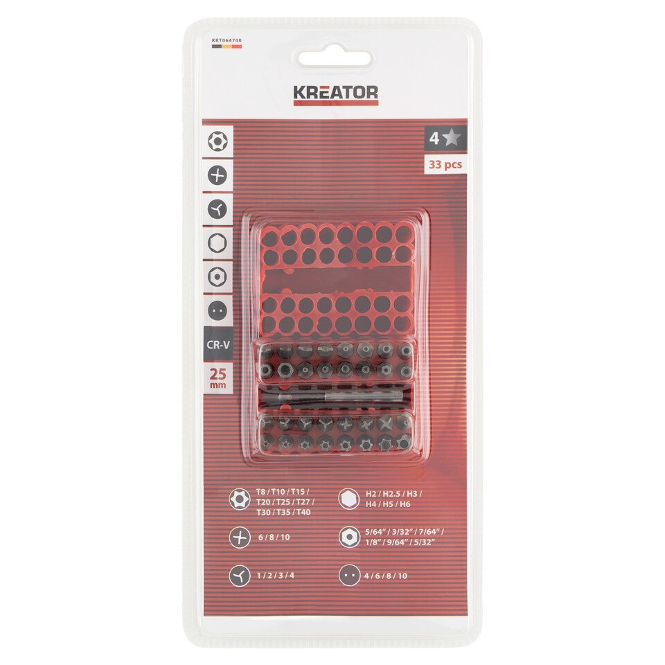 Kreator Bit Set 33 pcs