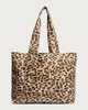 image 1 of F&F Leopard Print Tote Bag in Multi Brown