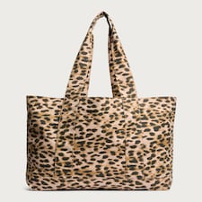 F&F Leopard Print Tote Bag in Multi Brown
