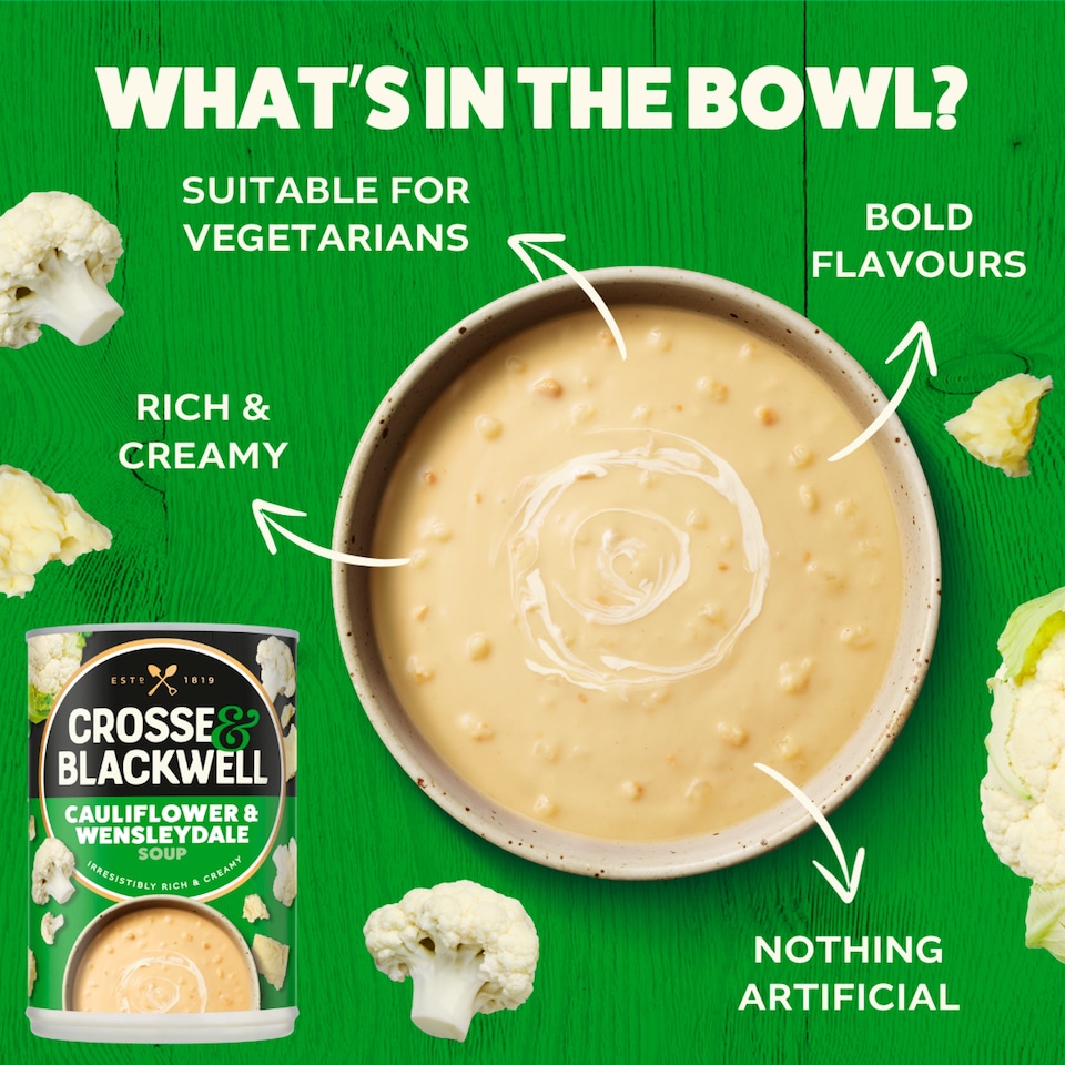image 1 of Crosse And Blackwell Cauliflower & Wensleydale Soup 400G