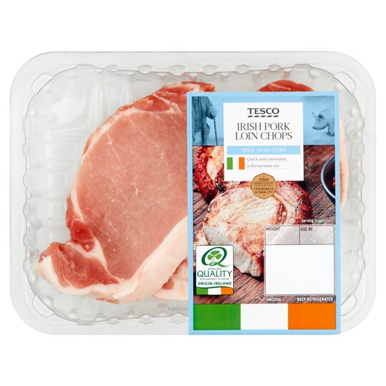 Tesco Irish Pork Loin Chops 278g Tesco Groceries