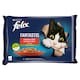 image 1 of Felix Fantastic Pouches for Cats Chicken, Beef in Jelly 4 x 85g