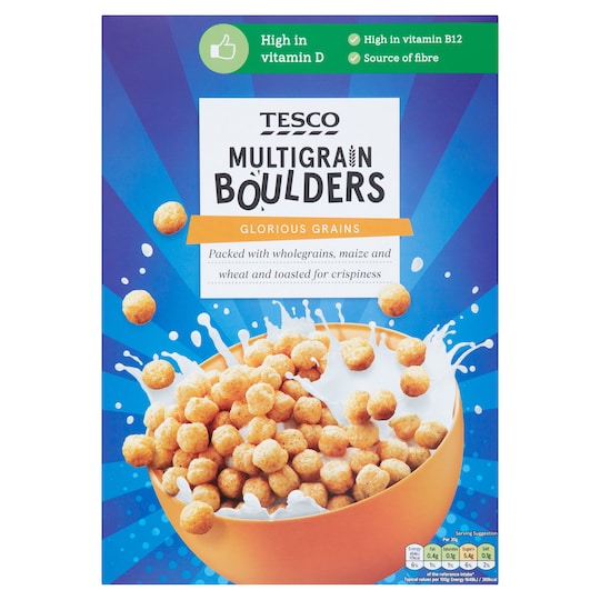 Tesco Multigrain Boulders 325G Tesco Groceries