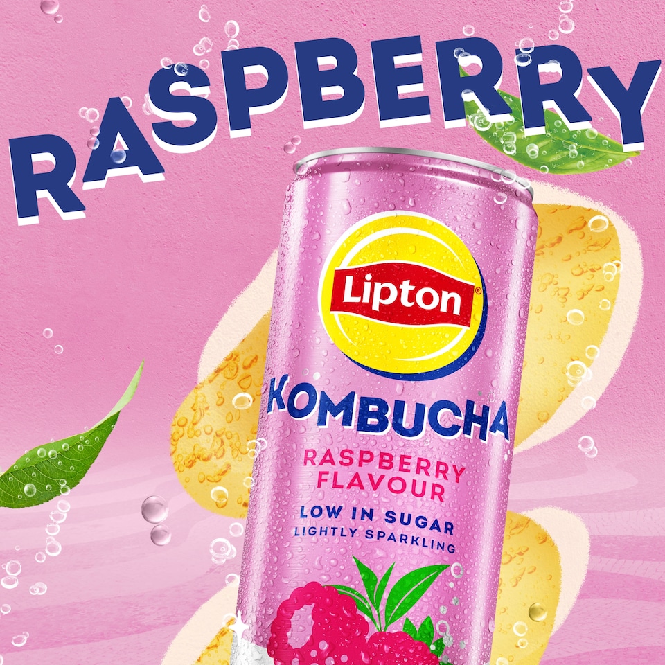 image 1 of Lipton Kombucha Raspberry 250ml Can