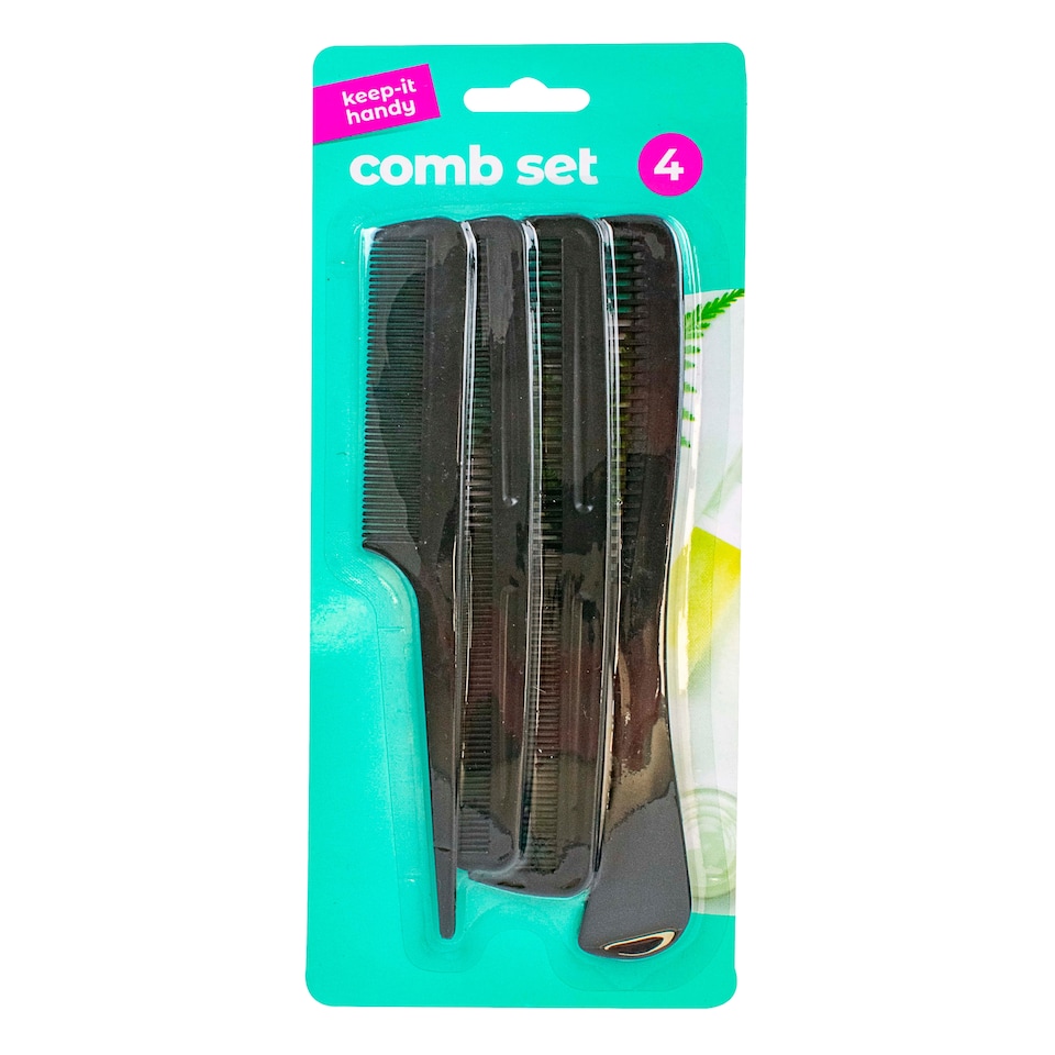 Keep It Handy Tangle Taming Comb Set 4pk