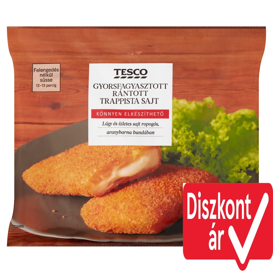 Tesco Quick-Frozen Breaded Trappist Cheese 450 g
