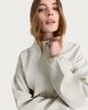 image 1 of The F&F Edit High Neck Collarless Jacket in Cream