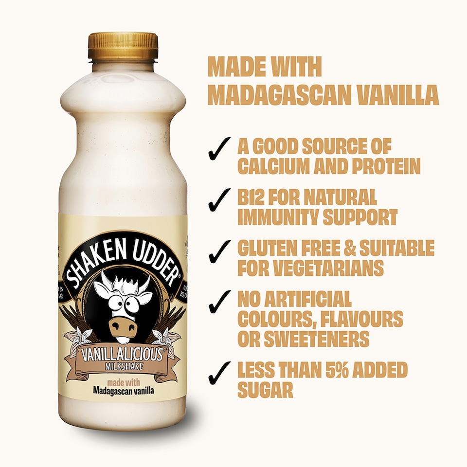image 1 of Shaken Udder Vanillalicious Milkshake 750Ml