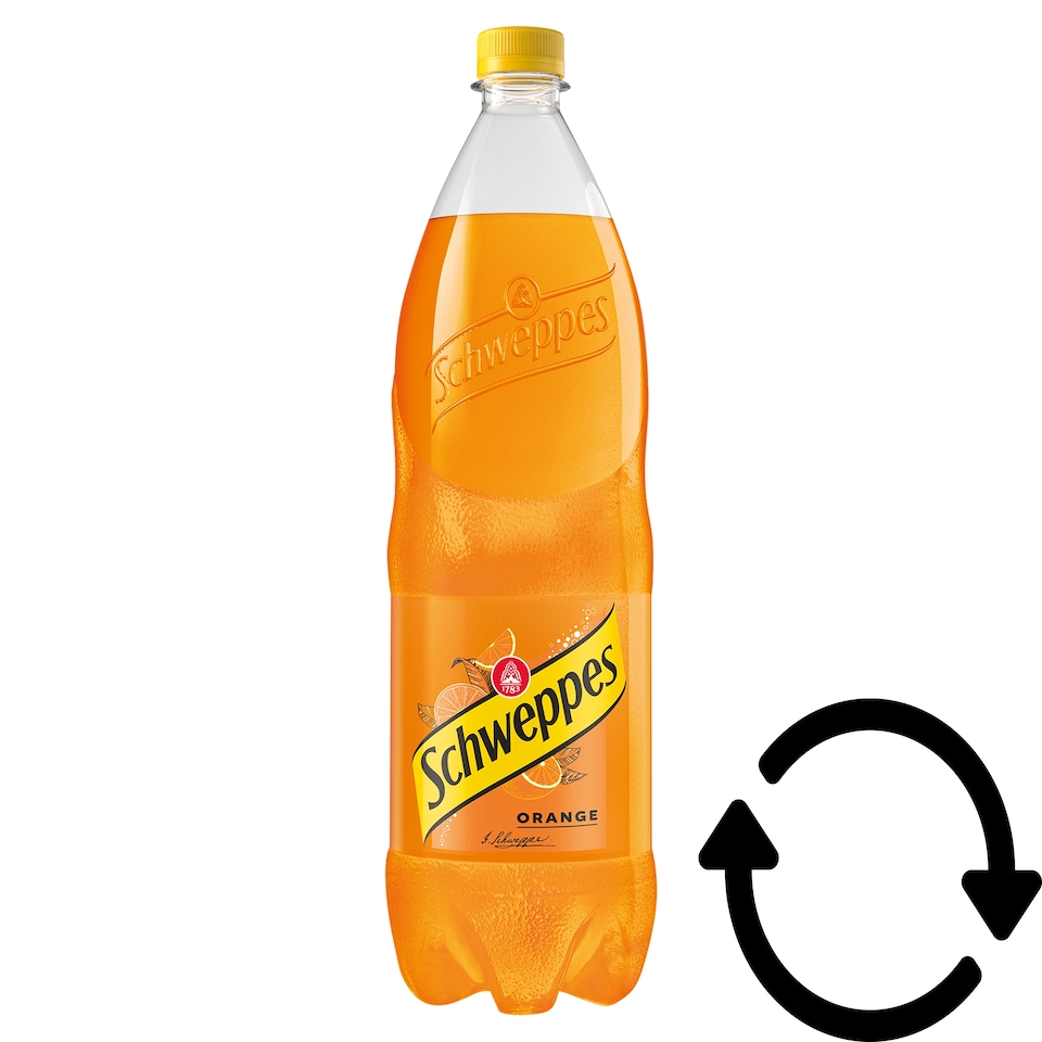 Schweppes narancsízű szénsavas üdítőital cukorral és édesítőszerekkel 1,5 l